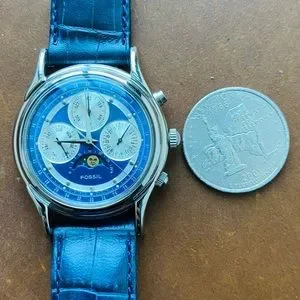 Fossil Accessories Rare 995 Chronograph Moon Phase Watch